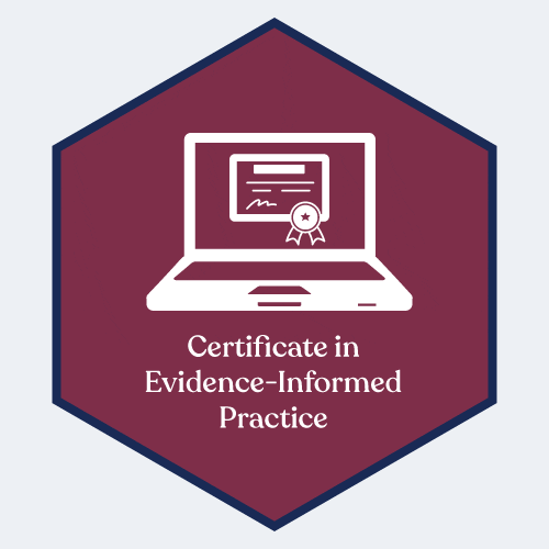 Certificate in evidence informed Practice Hexagonal Logo