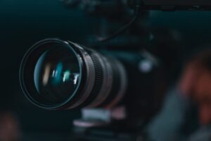 A video camera close up