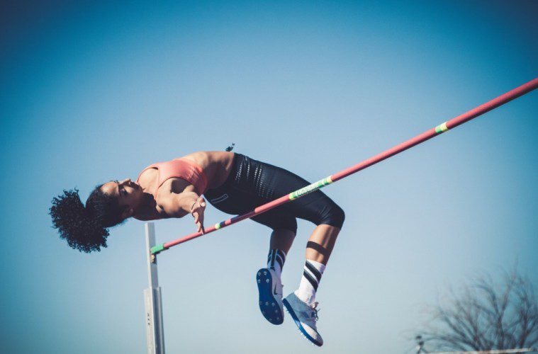 a highjumper clearing the bar