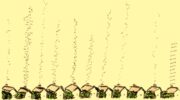 A hand-drawn sketch in coloured pens depicts a small uniform row of houses at the bottom of the picture. From each of the houses, 0s and 1s representing digital data are floating up in plumes which look like smoke from the chimneys of the houses; but these are not uniform: they represent the different types of data from each house.